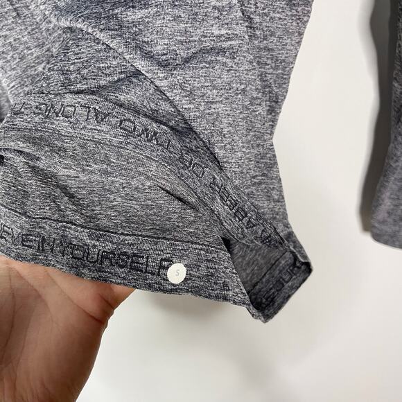 Lululemon Mens Small S Heather Gray Metal Vent Tech Long Sleeve Crew Neck Raglan - Picture 5 of 7